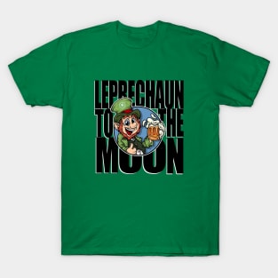 Leprechaun Token - LEP - Black - TO THE MOON T-Shirt